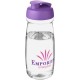 H2O Pulse® 600 ml Sportflasche mit Klappdeckel, transparent,lila H2O Pulse® 600 ml Sportflasche mit Klappdeckel, transparent,lila