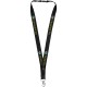 Julian Bambus Lanyard mit Sicherheitsclip, schwarz Julian Bambus Lanyard mit Sicherheitsclip, schwarz