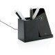 Ontario 5W Wireless Charger und Stiftehalter, schwarz Ontario 5W Wireless Charger und Stiftehalter, schwarz