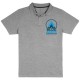 Primus Poloshirt für Herren, grau meliert, M Primus Poloshirt für Herren, grau meliert, M