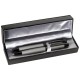 Schreibset aus Drehkugelschreiber und Rollerball, grau Schreibset aus Drehkugelschreiber und Rollerball, grau