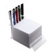 Stifthalter mit Notizblock REFLECTS-DUDLEY, transparent Stifthalter mit Notizblock REFLECTS-DUDLEY, transparent