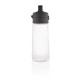 Hydrate auslaufsichere Tritanflasche, transparent, anthrazit Hydrate auslaufsichere Tritanflasche, transparent, anthrazit