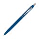 Schlanker, gummierter Kugelschreiber, blau Schlanker, gummierter Kugelschreiber, blau