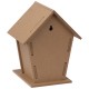 Vogelhäuschen aus MDF zum Zusammenbauen, beige Vogelhäuschen aus MDF zum Zusammenbauen, beige