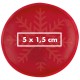 Handwärmer aus PVC Schneeflocke, rot Handwärmer aus PVC Schneeflocke, rot