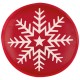 Handwärmer aus PVC Schneeflocke, rot Handwärmer aus PVC Schneeflocke, rot